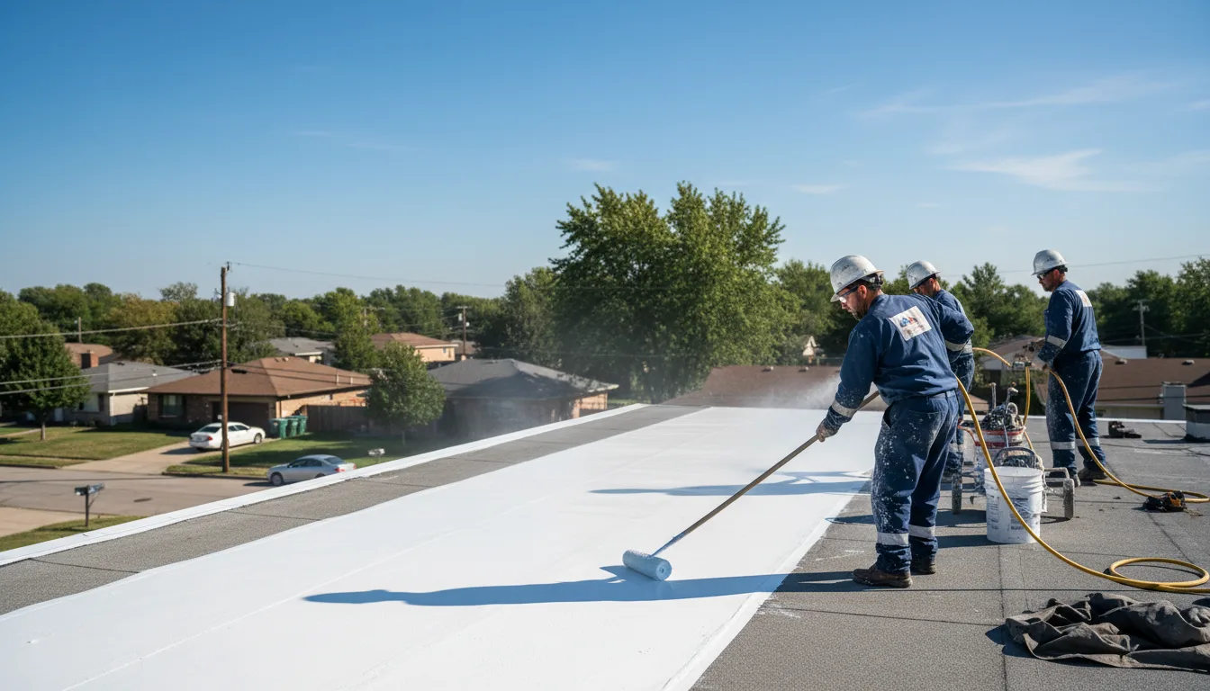 Commercial roof coating in Tivoli, TX near me